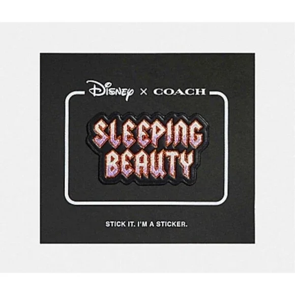 DISNEY‎ X COACH SLEEPING BEAUTY STICKER NEW