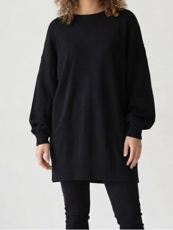 Sunday Best Black Oversized Knit Sweater Large