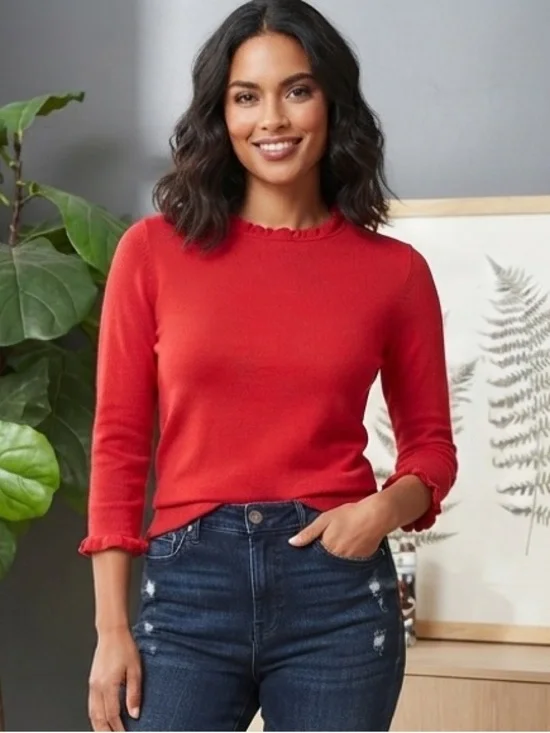 Kate Spade Res Ruffle Sweater