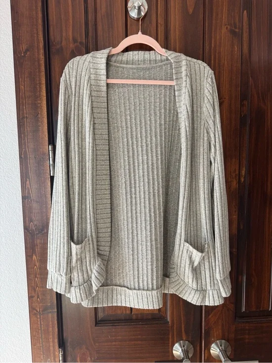 Heather Gray Cardigan
