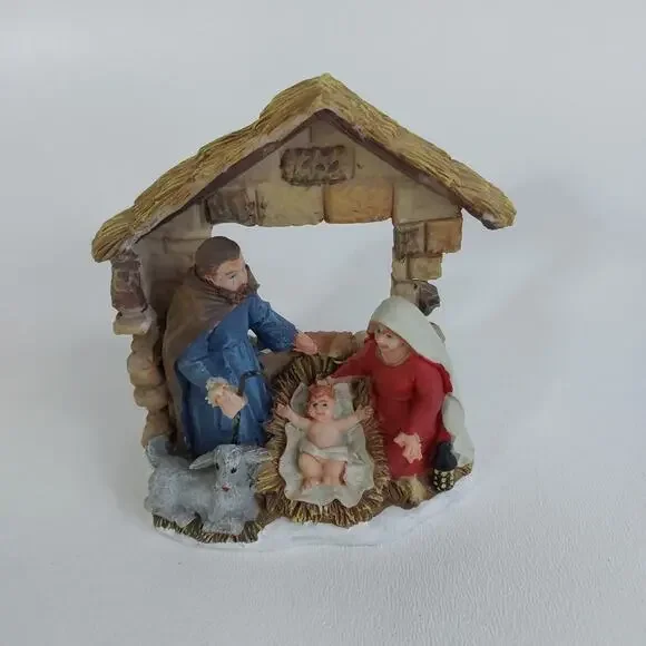 Christmas Village Holiday Nativity Scene Accessory Figurine 3.5