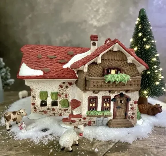 RARE VTG 1987 Department 56 Alpine Village Series Josef Engel Farmhouse Retired