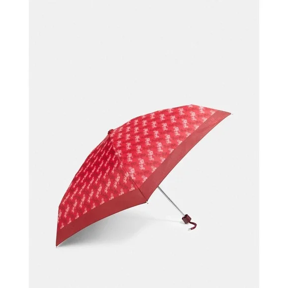 Coach Mini Umbrella With Horse And Carriage Print NWT