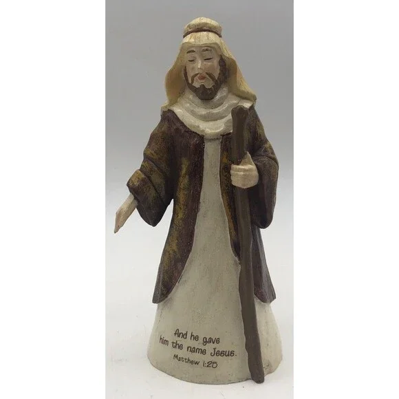 Nativity Scene with Scriptures on Figures Replacement Joseph ￼6” Holiday Time