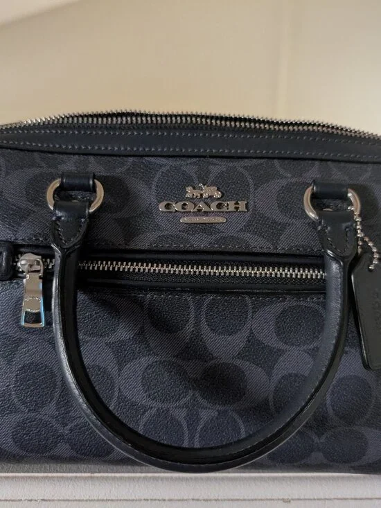 Coach Midnight Blue Rowan Satchel Bag