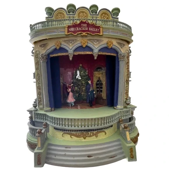 Mr Christmas Nutcracker Ballet Animated Musical Theater Opera House with Adapter