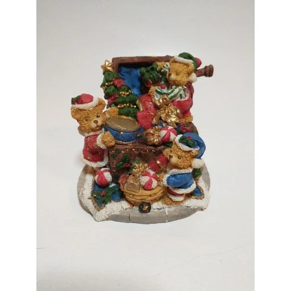 Christmas Bear Mayview Collection Resin Figurine Holiday Toys And Decor