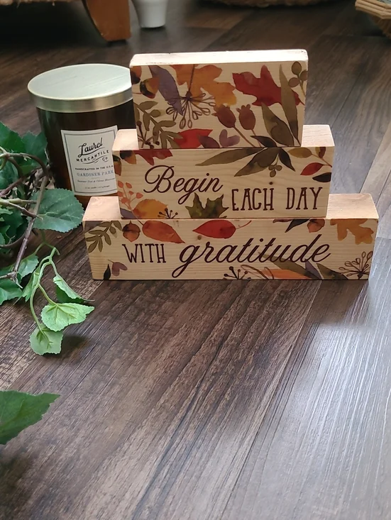 Stackable Wooden Fall Decor