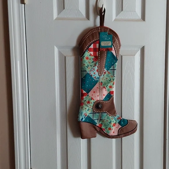 Pioneer Woman Cowboy Cowgirl Boot Stocking & Home Decor BNWT 2023 SO