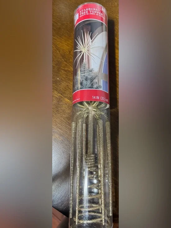 Gold Starburst Tree Topper