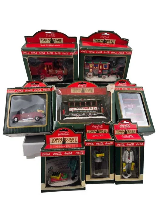 Coca Cola Town Square 8 Accessories Coke Brand Vintage Christmas Decor Holiday