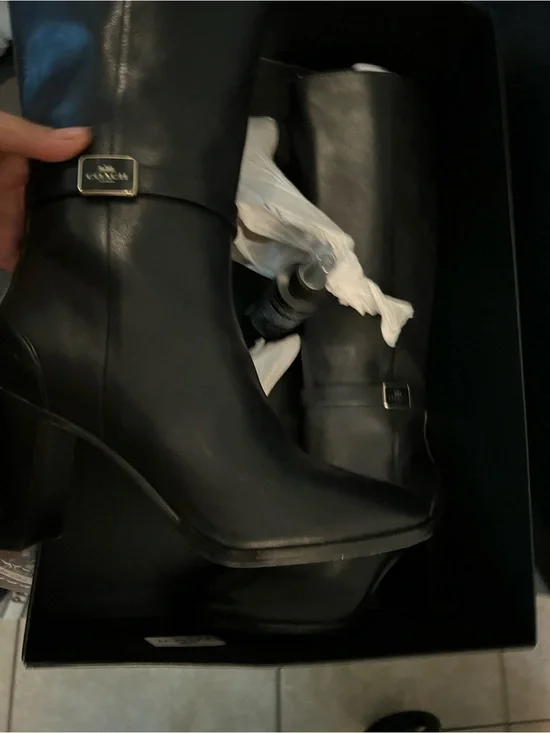 Coach Black Shoe Box with White Logo