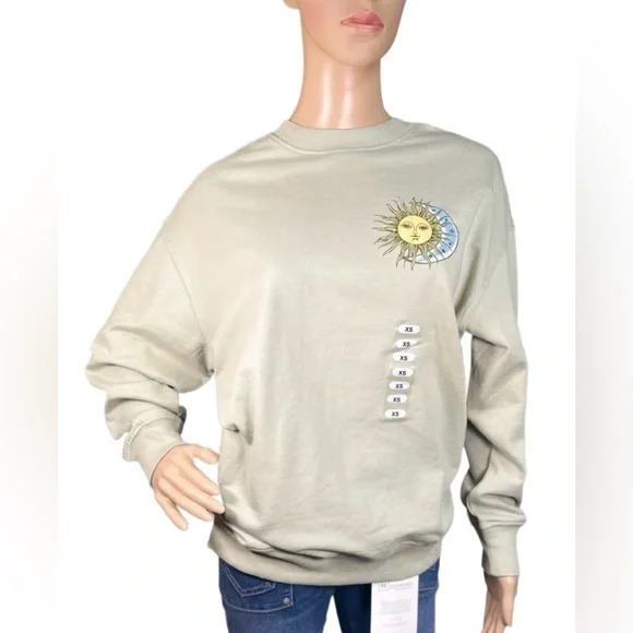 REBELLIOUS ONE Celestial Graphic-Print Sweatshirt
