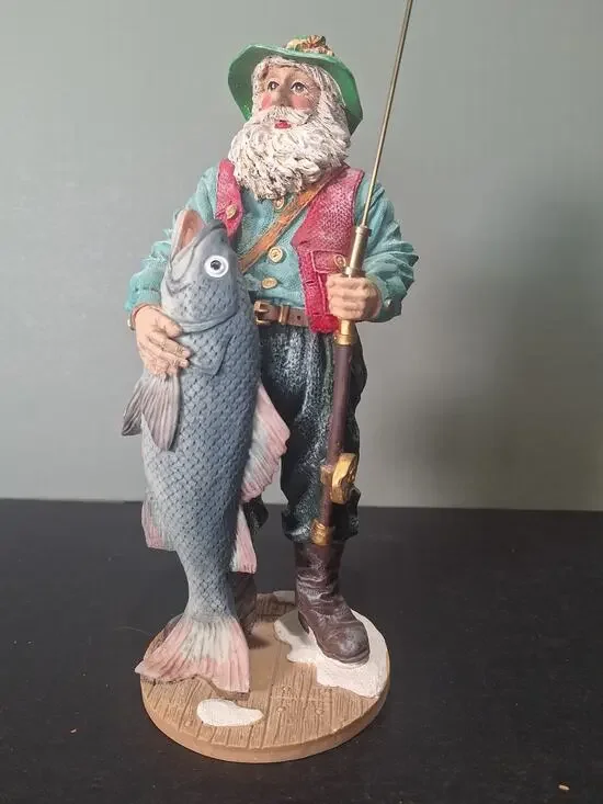 Vintage Jaimy Fisherman Figurine 9.5