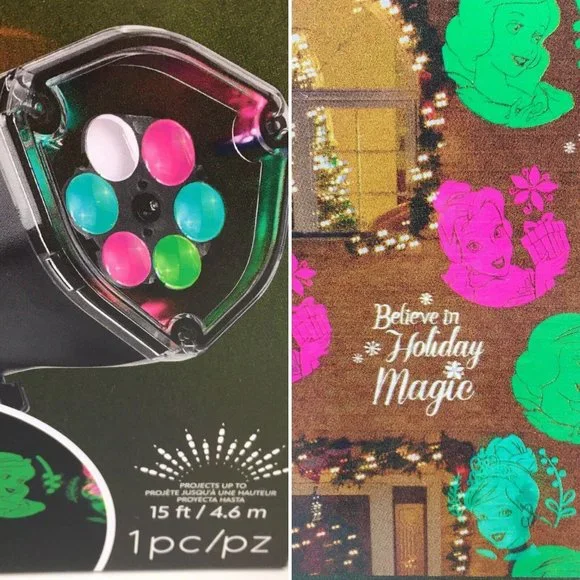 Disney Holiday Magic Princess LED Christmas Light Projector LightShow Projection