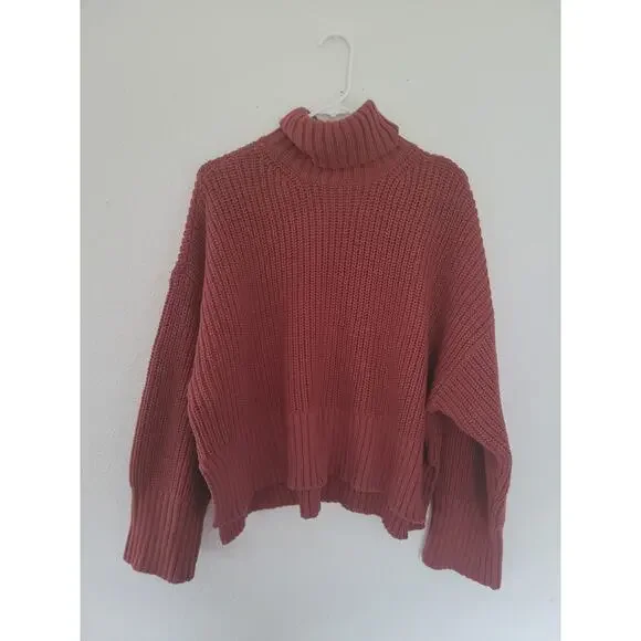 Madewell Women's Turtle Neck Knitted Sweater size XL‎ New #14