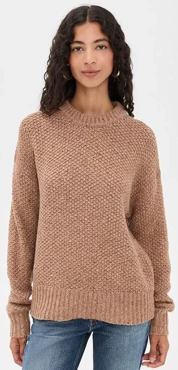 NWT Rachel Comey Prescot Sweater in Caramel Wool Blend Knit Womens Size XS