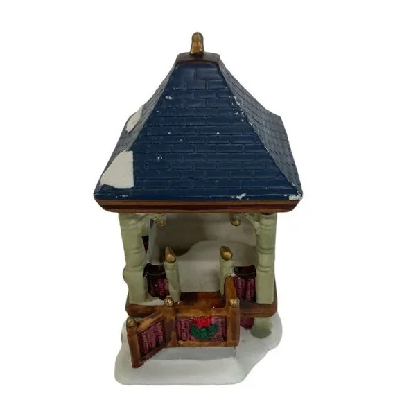 Christmas Village Gazebo Porcelain Holiday Decoration 5