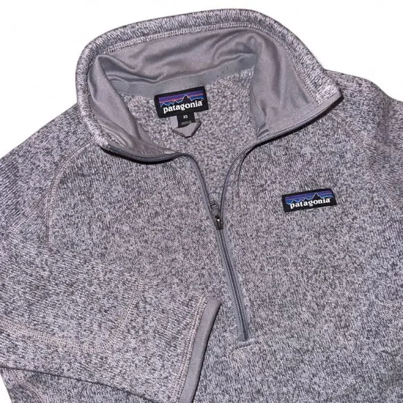 Patagonia Womens XS Better Sweater Quarter Zip Pullover Fleece in Smoky Violet