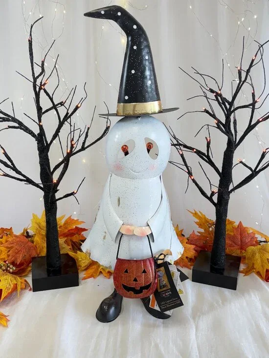 Cynthia Rowley Halloween Trick Treat Ghost Witch Hat Led 25