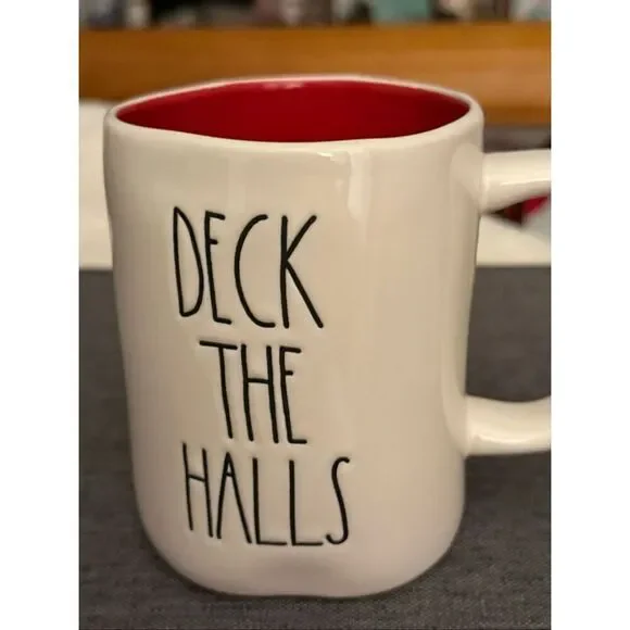 Rae Dunn Deck The Halls Red inside