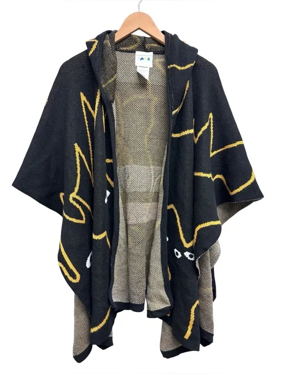 Ppaayyss Feline Knitted Hooded Poncho