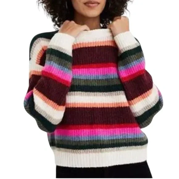 American Eagle Striped Multicolor Sweater