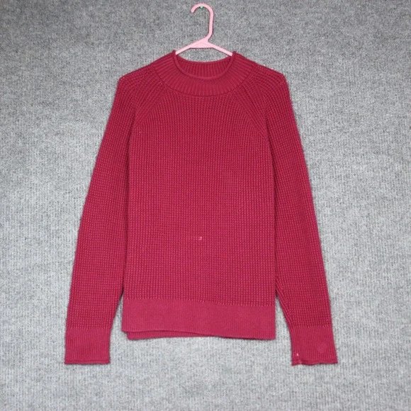 Duluth Trading Co Women's‎ Size L Crew Neck Long Sleeve Knit Sweater Red