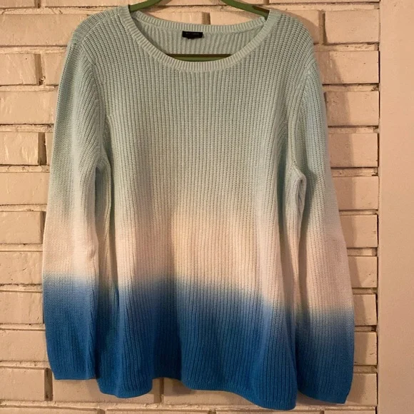 Talbots ombré‎ sweater plus size