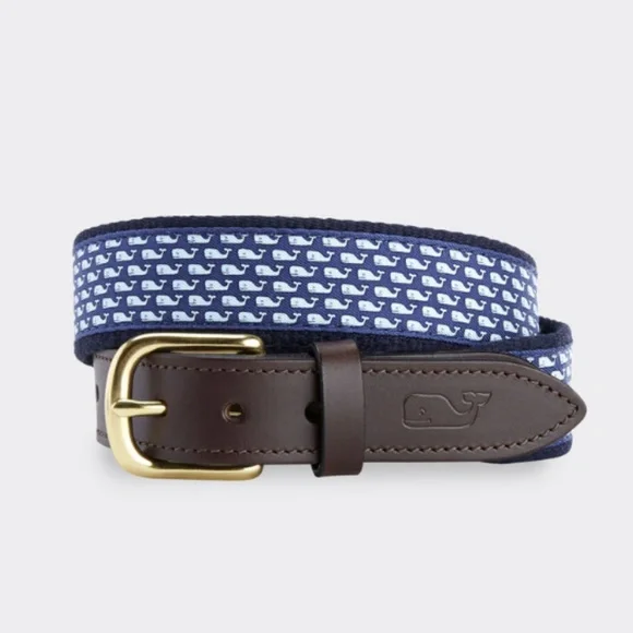 VINEYARD VINES/Boy's Classic Whale Club Canvas Belt