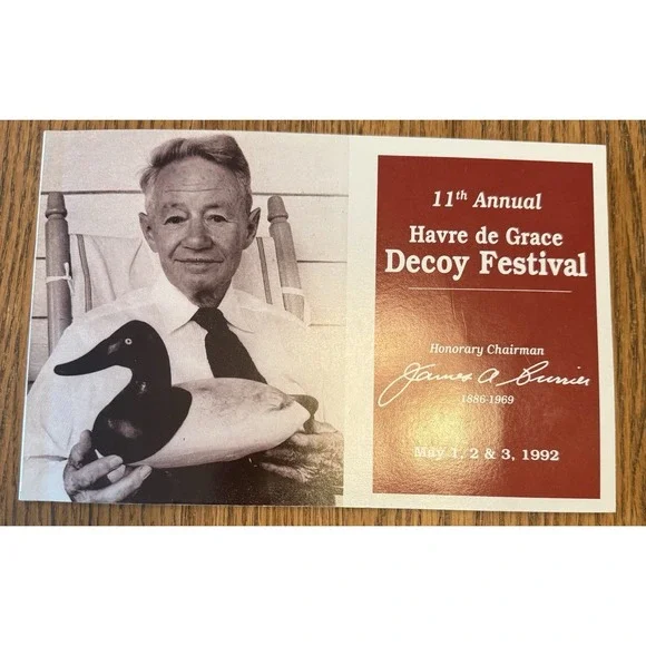 Havre de‎ Grace Decoy Festival Booklet 1992 James Currier