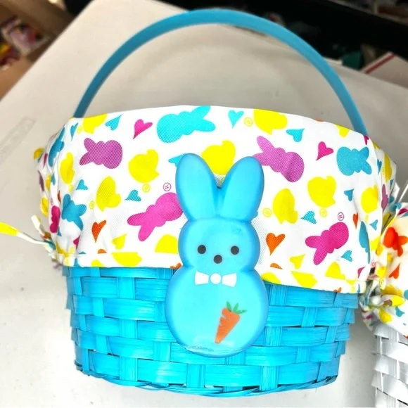 Peeps Colorful Easter Bunny Baskets package of 3