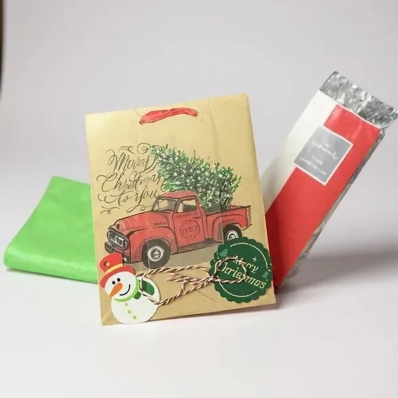 W12. Festive Christmas Gift Bag Set