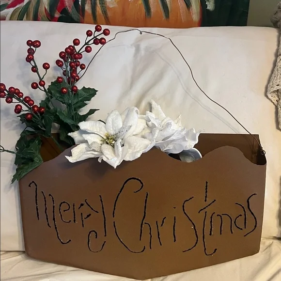 Rustic Metal Merry Christmas 