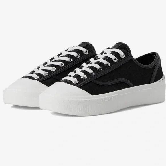 MICHAEL KORS JUDE LACE UP BLACK RETRO Y2K SNEAKERS SIZE 7.5