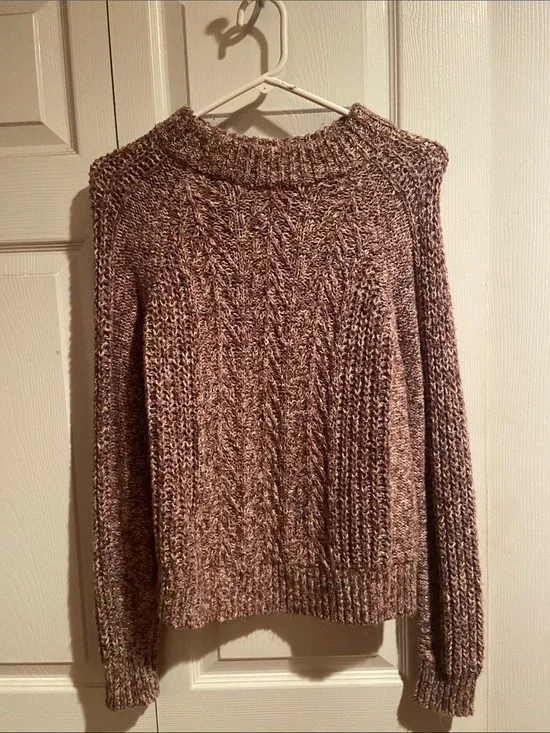 Lucky brand Cozy Cable Knit Women’s Sweater in Taupe