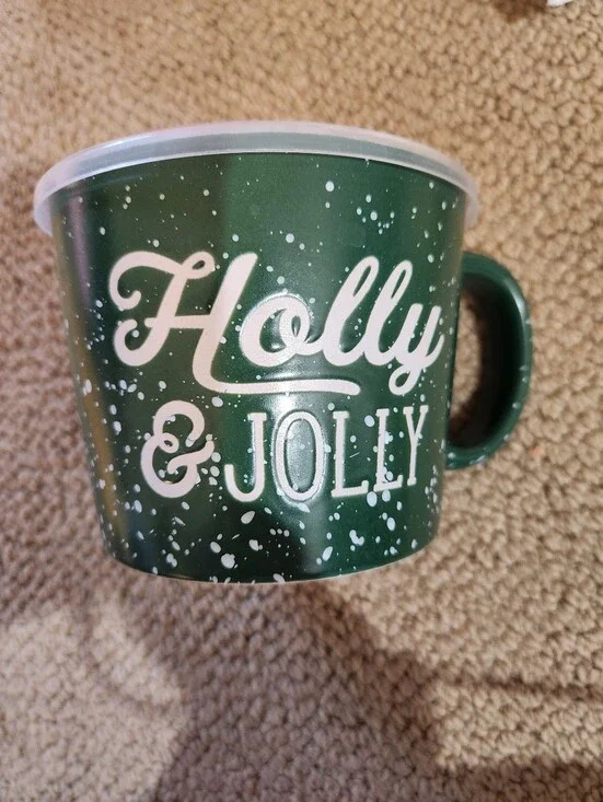 Holly & Jolly Green Holiday Mug