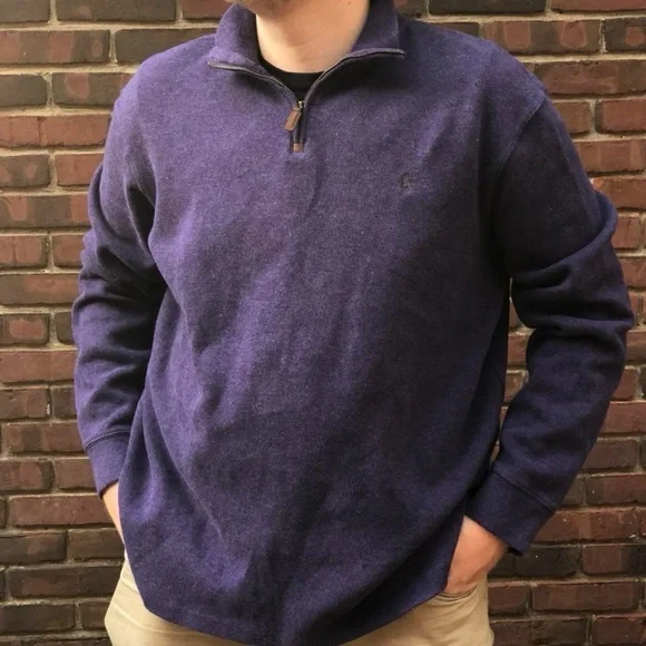 Vintage Polo Ralph Lauren Men’s Quarter Zip in purple size XL