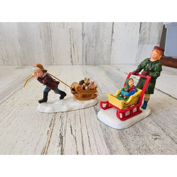 People‎ sled sledding village Xmas accessory children kids