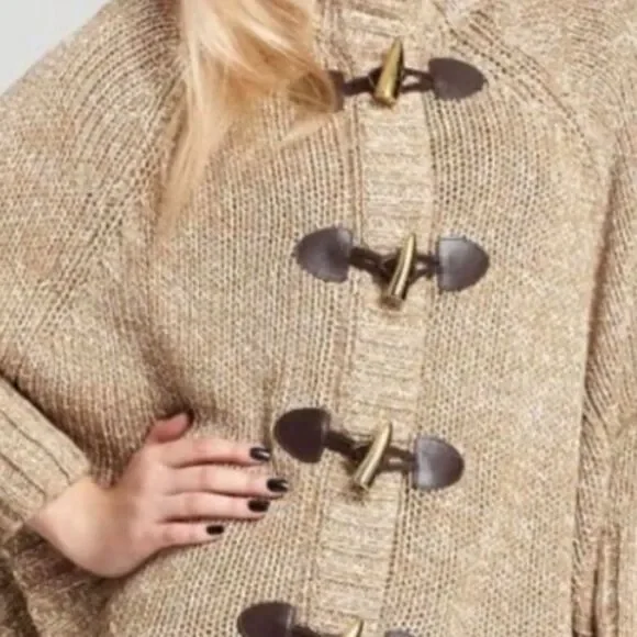 Michael Kors sweater cape poncho cotton blend no size tag small/medium