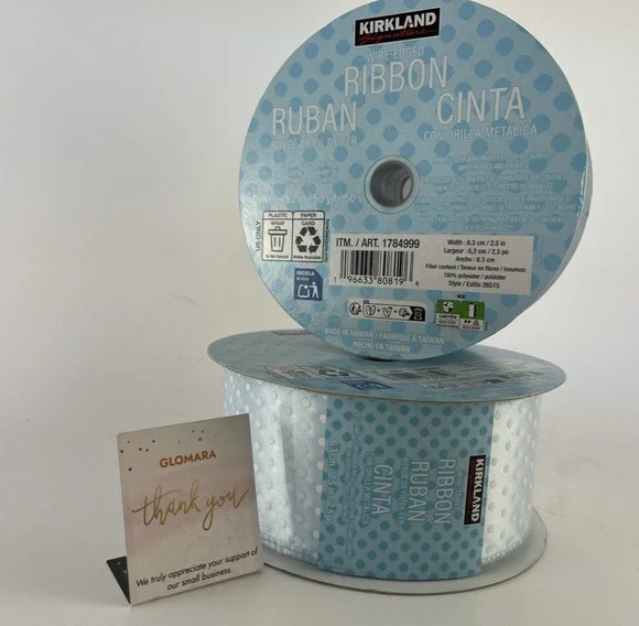 Kirkland Wire-Edged Seamless Ribbon 2.5
