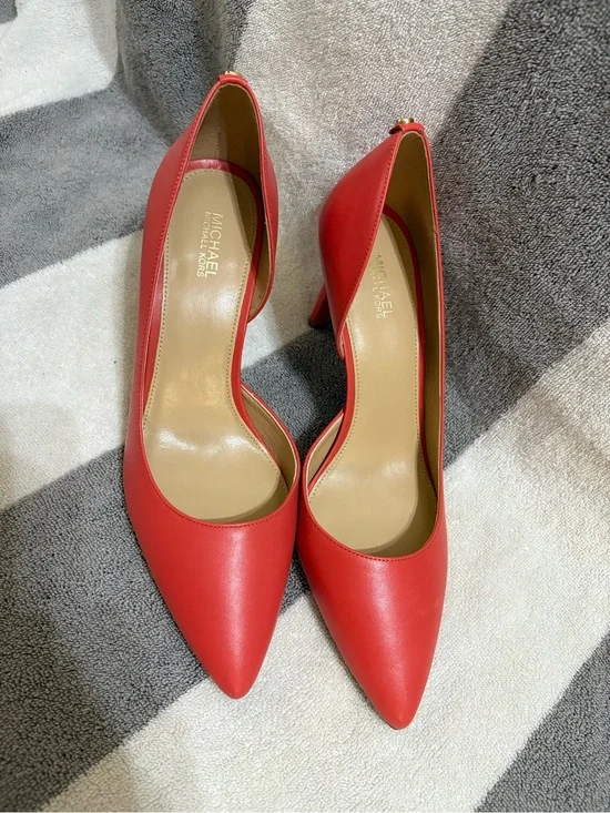 Michael Kors Terracotta D’Orsay Leather stilettos size 8M