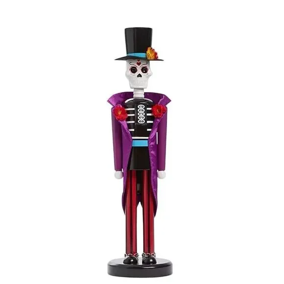 Day of The Dead Wooden Nutcracker Handcrafted Holiday Classic Timeless Charm