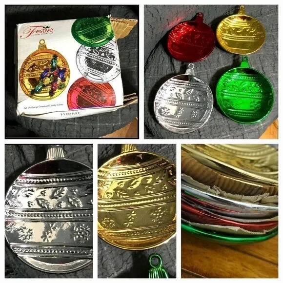 Home Essemtoals Christmas Candy Dishes