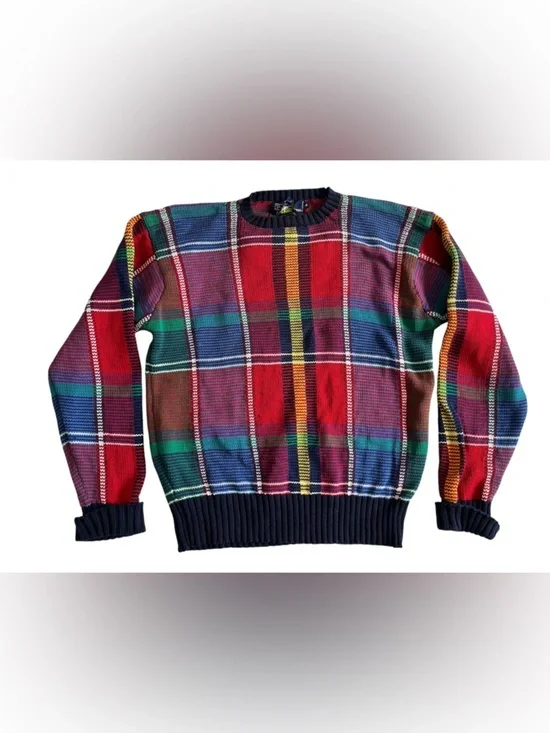 Ralph Lauren Multicolor Plaid Crewneck Sweater