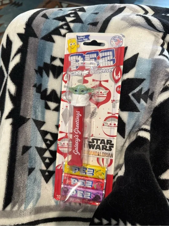 PEZ Star Wars The Mandalorian 'Galactic Greetings' Red Candy Dispenser