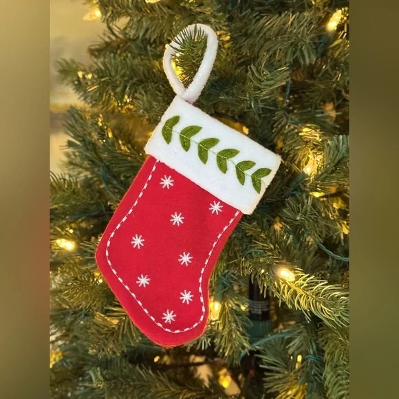 1994 Red Christmas Stocking Ornament