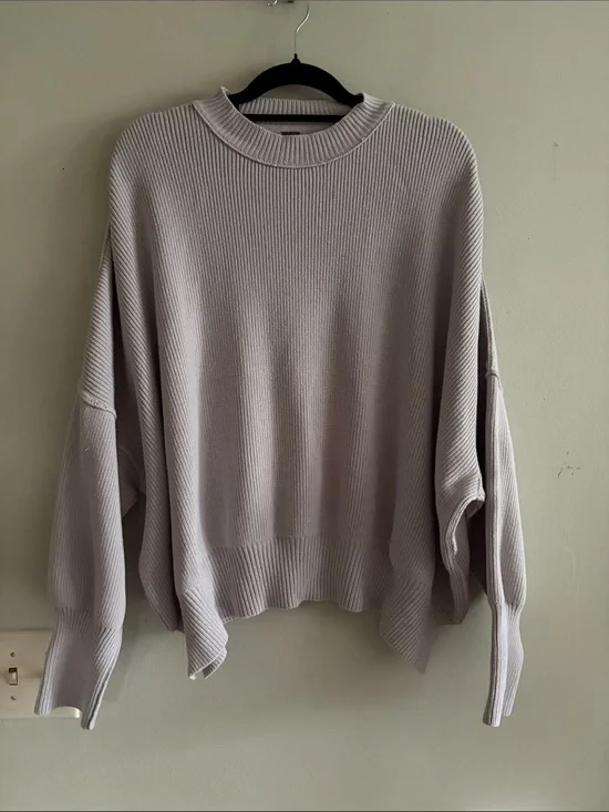 Free people easy street slouchy tunic sweater L
