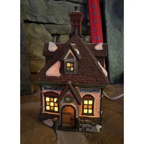 Dept 56 WM. Wheat Cakes & Puddings with box and light #5808-4