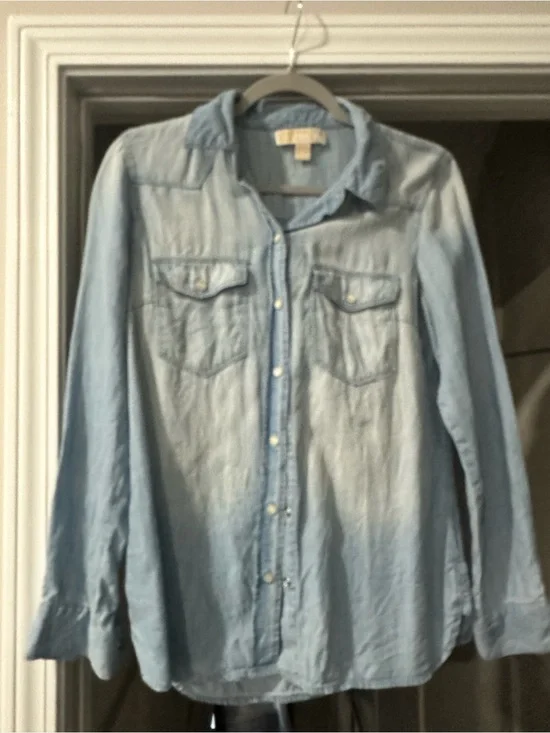Michael Kors  Denim Shirt - Casual Button-Up